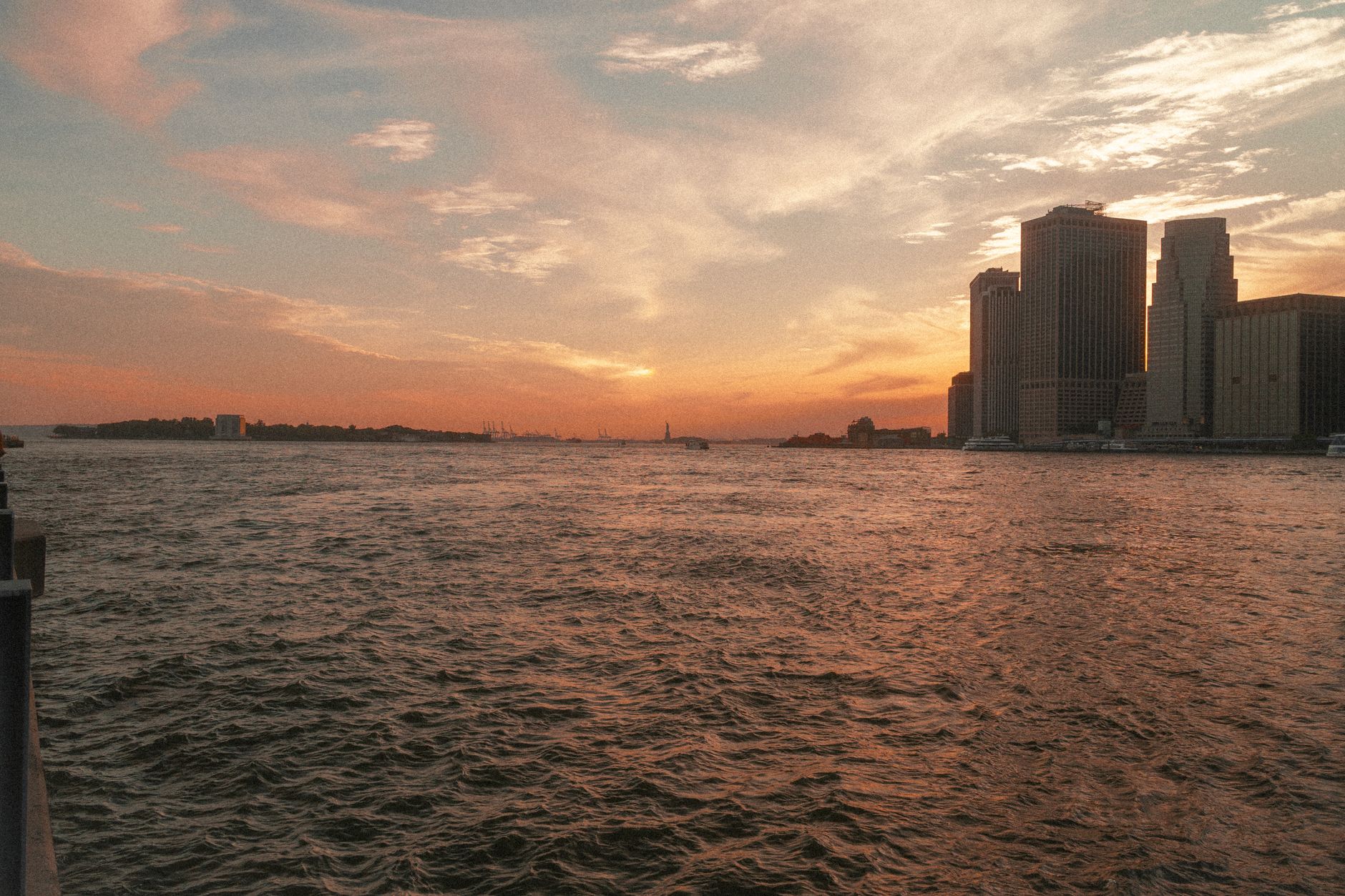 The Hudson at sunset